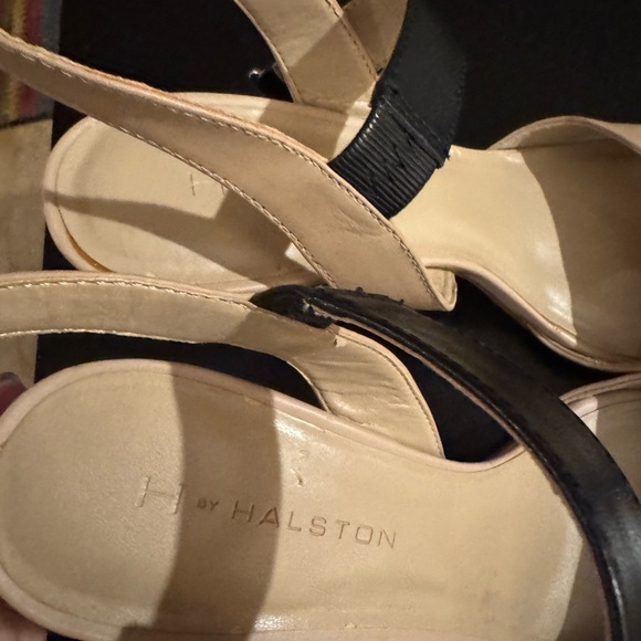 NWOT Size 11 Beige and Black 3” Leather Heels by Halston - Picture 14 of 16